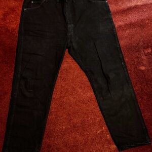 Wrangler Men's Relaxed Black Jeans 48x32